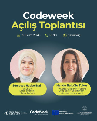 Türkiye CodeWeek 2026 Açılış Toplantısı: Sürdürülebilirlik ve Dijital Beceriler